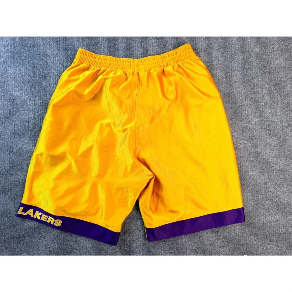 Nike Los Angeles Lakers Shorts Mens‎ Large Gold Purple Basketball NBA Vintage